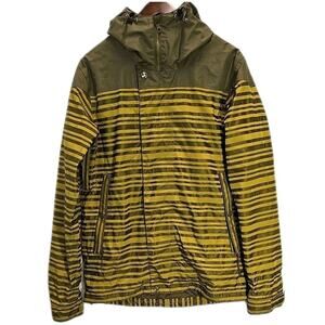 Holden Mens Weston Jacket Ski Snowboard Waterproof Coat Sz M Yellow Stripe Snow